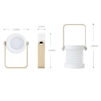Lampe de bureau pliante type lanterne, rechargeable