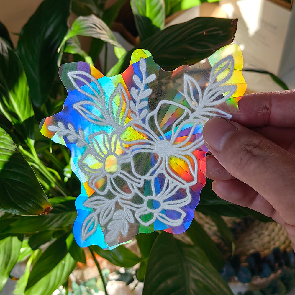 Sunshine Catcher Colorful Window Sticker Suncatcher Sun Rainbow Prism Glass Sticker