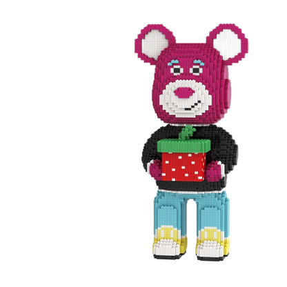 Large Bear & Rabbit Building Block Figures