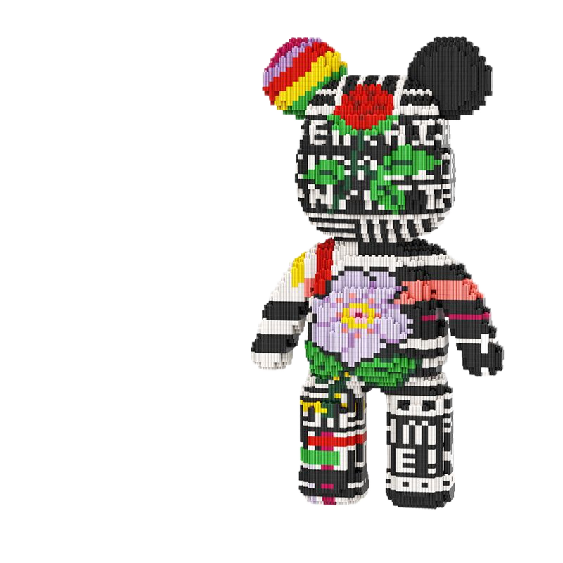 Large Bear & Rabbit Building Block Figures