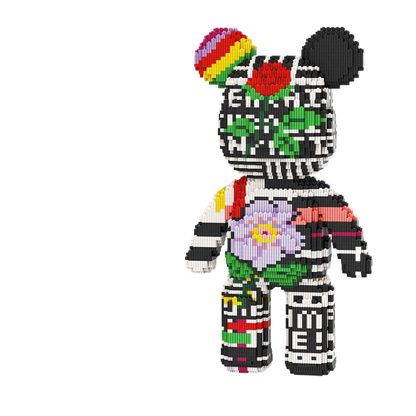 Large Bear & Rabbit Building Block Figures