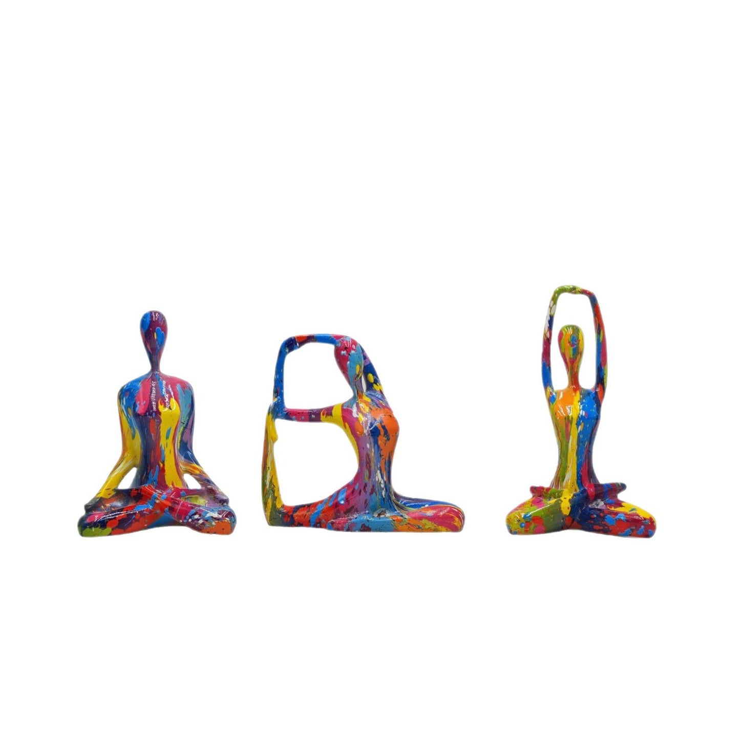 Abstract Yoga Figure Resin Home Decoration