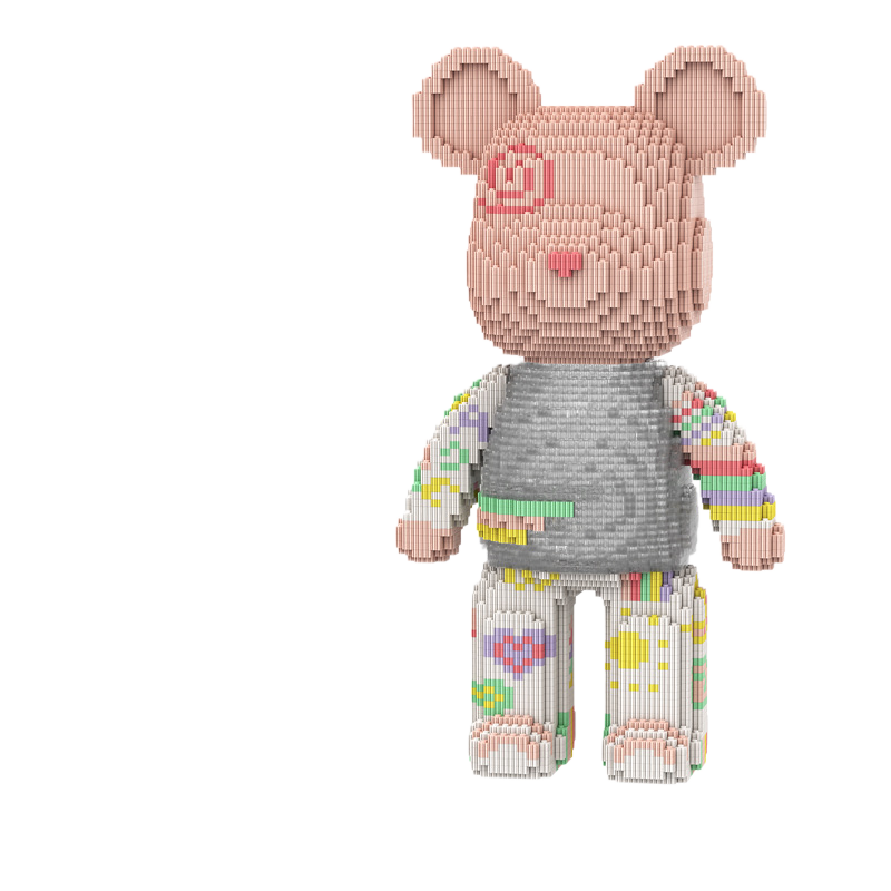 Large Bear & Rabbit Building Block Figures
