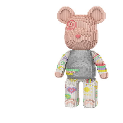 Large Bear & Rabbit Building Block Figures