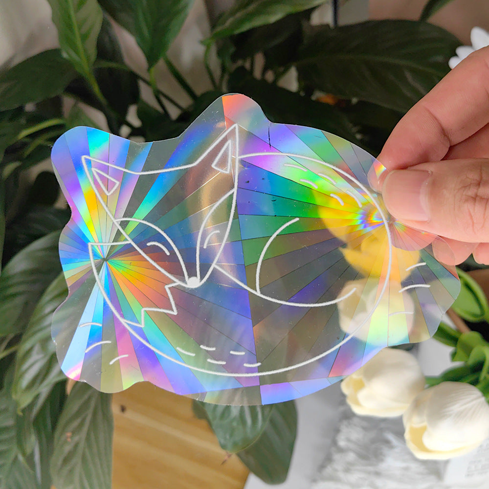 Sunshine Catcher Colorful Window Sticker Suncatcher Sun Rainbow Prism Glass Sticker