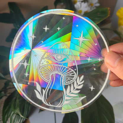 Sunshine Catcher Colorful Window Sticker Suncatcher Sun Rainbow Prism Glass Sticker