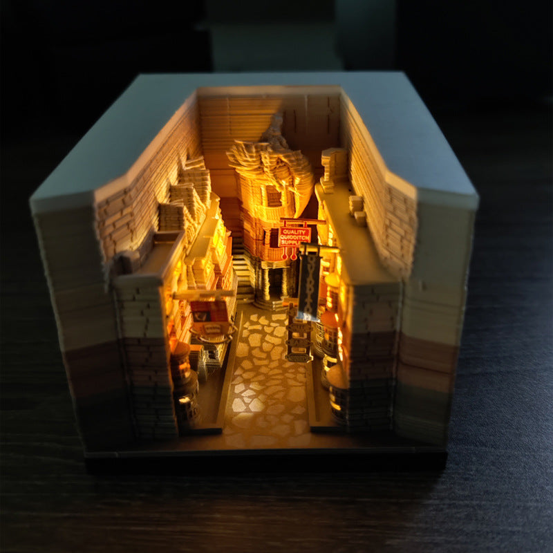 3D Paper Carving Sticky Note Block