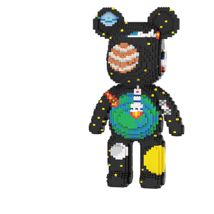 Large Bear & Rabbit Building Block Figures