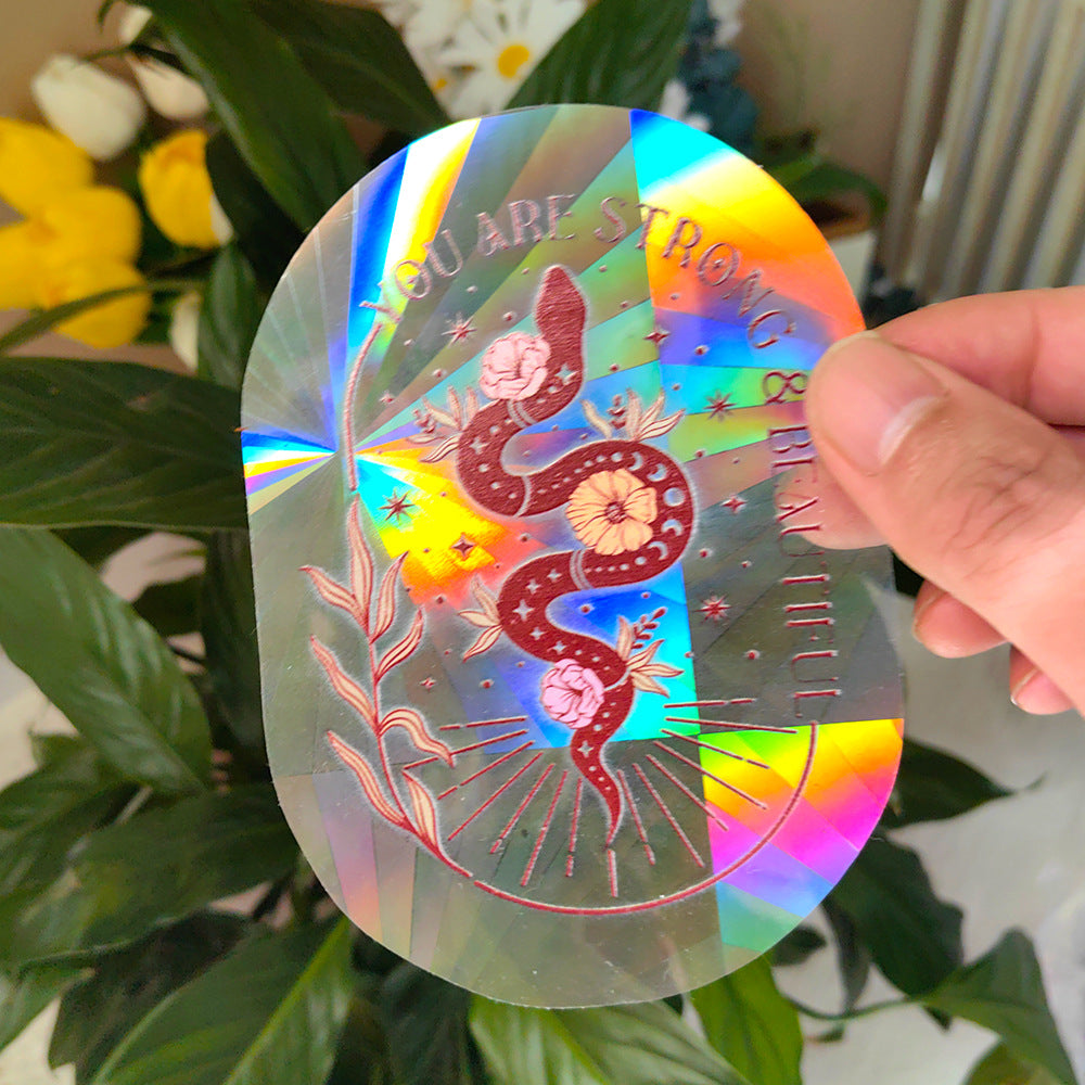 Sunshine Catcher Colorful Window Sticker Suncatcher Sun Rainbow Prism Glass Sticker
