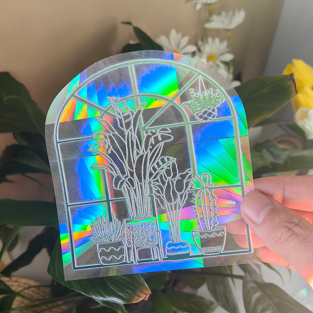 Sunshine Catcher Colorful Window Sticker Suncatcher Sun Rainbow Prism Glass Sticker