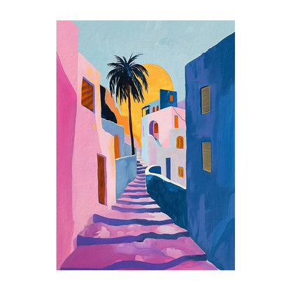 Tablou abstract, pictat manual sau tipărit giclée