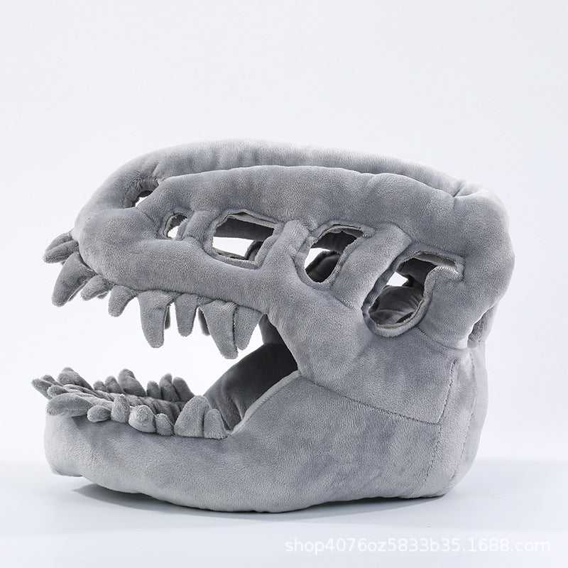 Gorro de peluche esqueleto de dinosaurio y disfraz