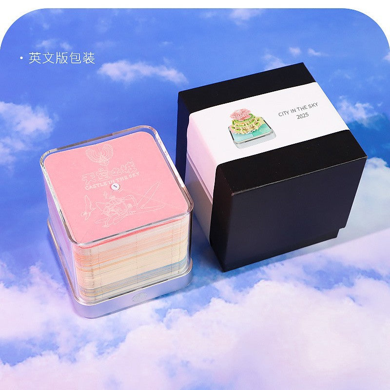 3D Paper Carving Sticky Note Block