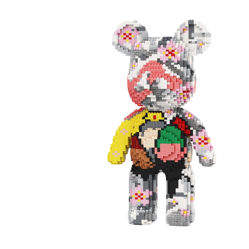 Large Bear & Rabbit Building Block Figures