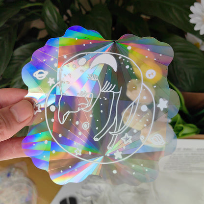 Sunshine Catcher Colorful Window Sticker Suncatcher Sun Rainbow Prism Glass Sticker