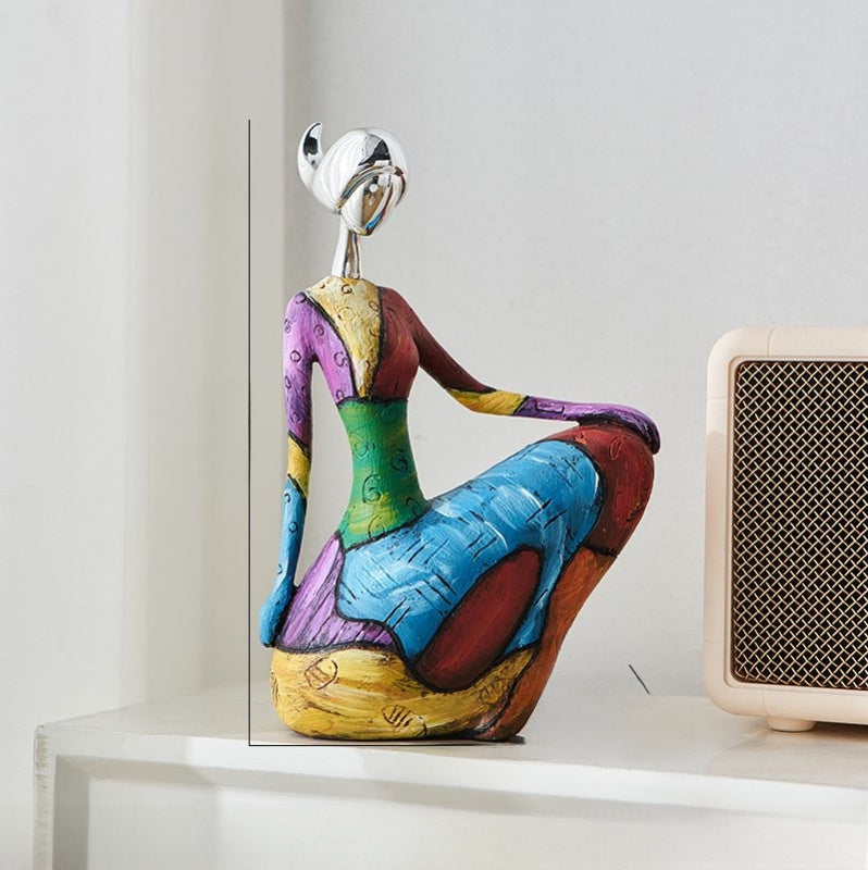 Esculturas de figuras abstractas en resina, 10 diseños