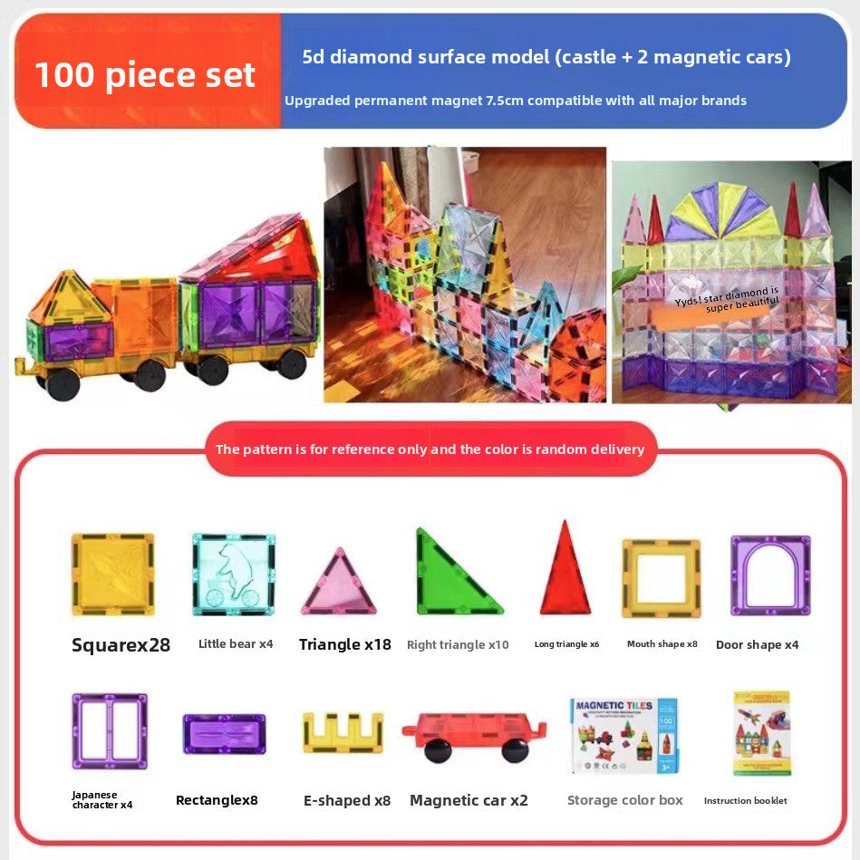 Colour Window Magnetic Building Tiles, 26 to 268 Pieces