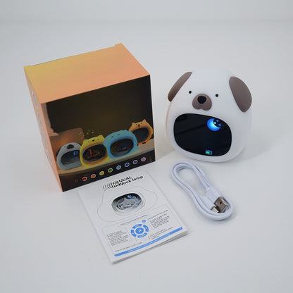 Silicone Cartoon Alarm Clock with LED Night Light