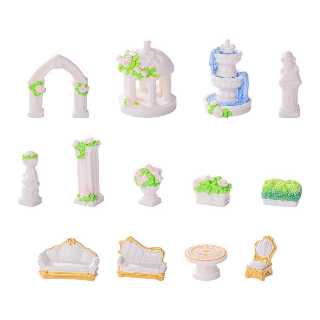 Ornamente miniaturale de grădină DIY pentru diorame