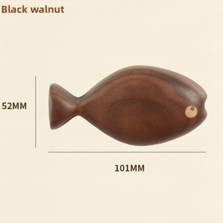 Kühlschrankmagnete in Fischform aus Hartholz