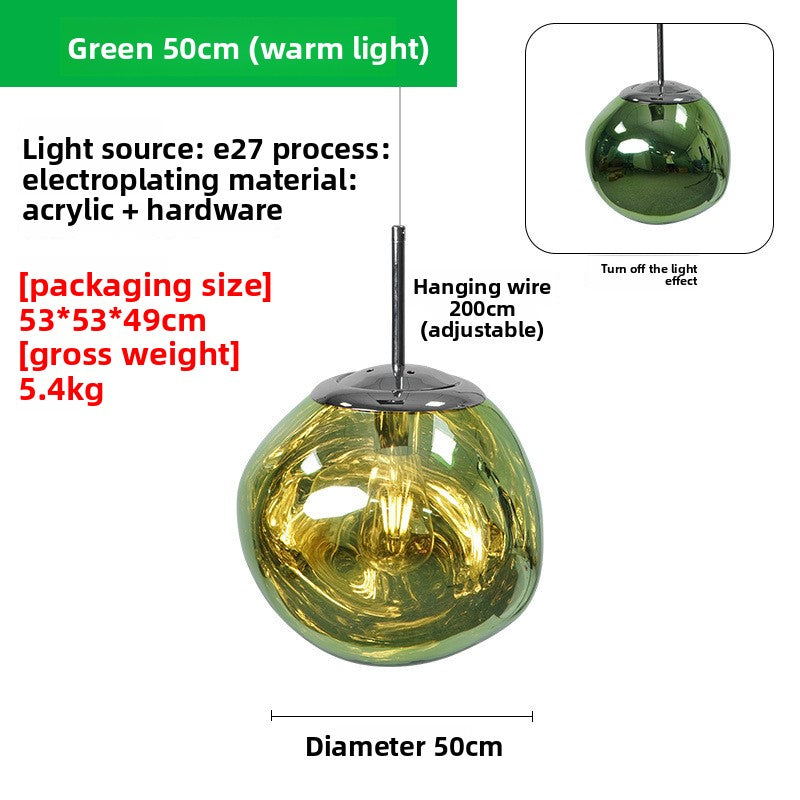 LED-Pendelleuchte Lava aus Acryl