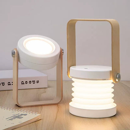 Lampe de bureau pliante type lanterne, rechargeable