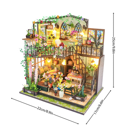 DIY-Gartenvilla aus Holz, zweigeschossig