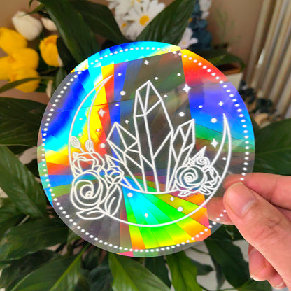 Sunshine Catcher Colorful Window Sticker Suncatcher Sun Rainbow Prism Glass Sticker