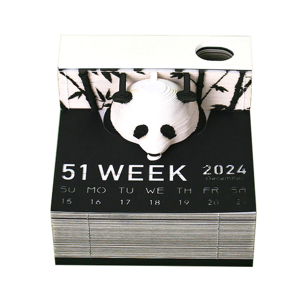 3D Paper Carving Sticky Note Block