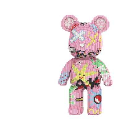 Large Bear & Rabbit Building Block Figures