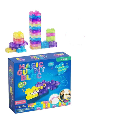 Mattoncini in silicone morbido, 40 pezzi
