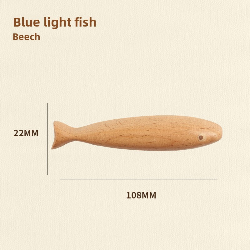 Kühlschrankmagnete in Fischform aus Hartholz