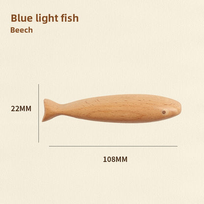 Kühlschrankmagnete in Fischform aus Hartholz