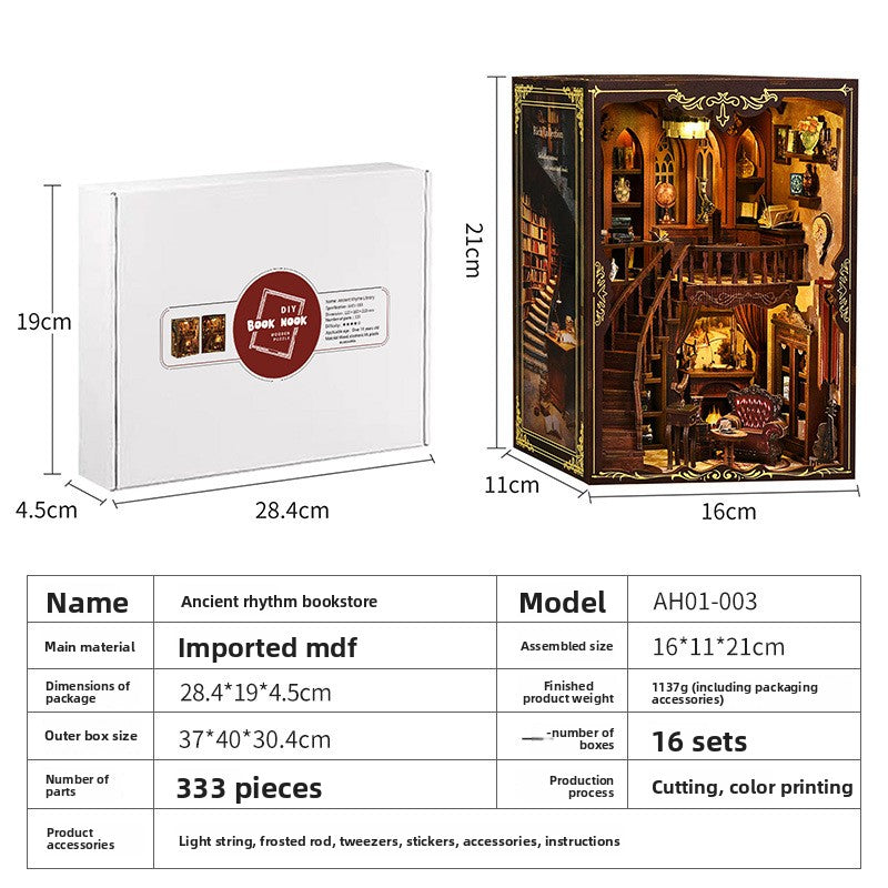Maison miniature DIY en bois, découpe laser