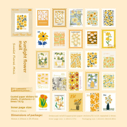 Pegatinas vintage florales en relieve