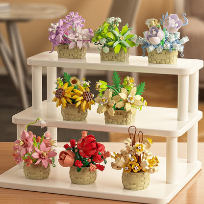 DIY Sunflower Basket Building Blocks