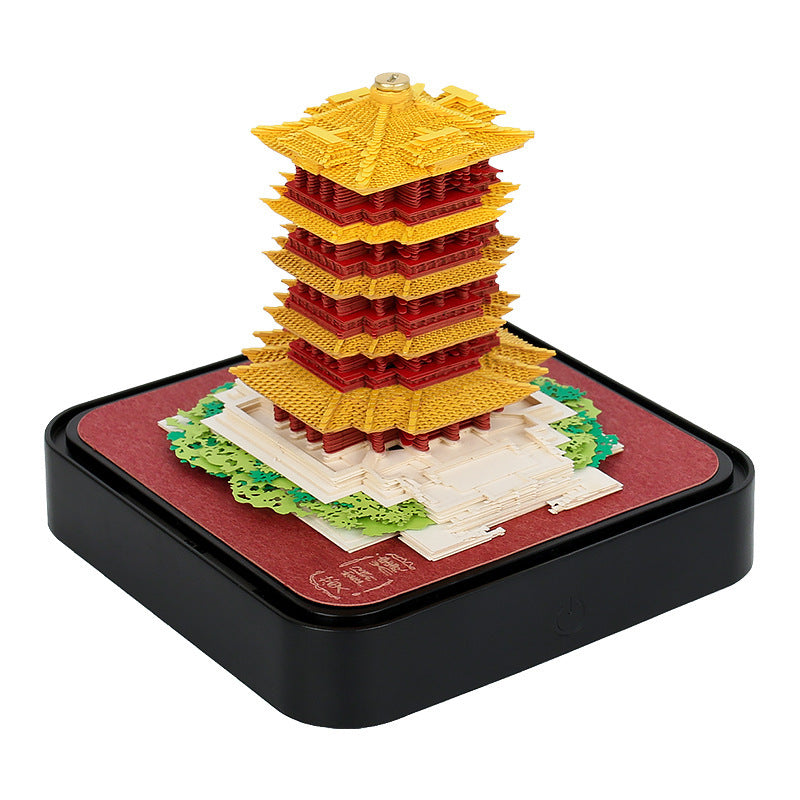 3D Paper Carving Sticky Note Block
