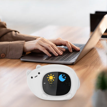 Silicone Cartoon Alarm Clock with LED Night Light