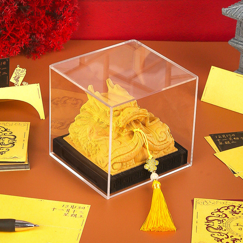 3D Paper Carving Sticky Note Block