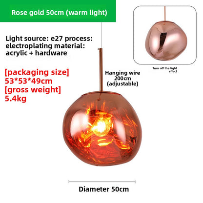 LED-Pendelleuchte Lava aus Acryl