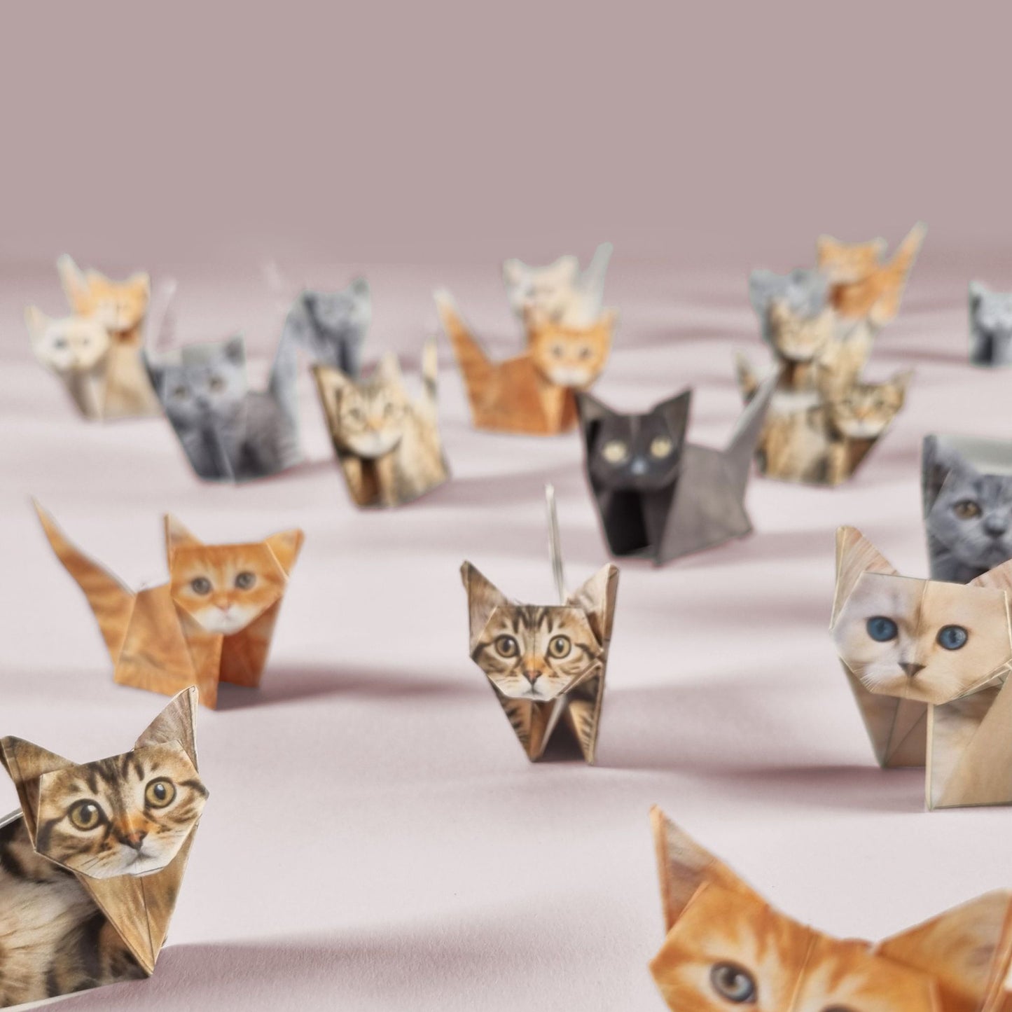 Paper Desk Pets Origami Kit: Fold-Your-Own Cats, Dogs, Cows, Dinos