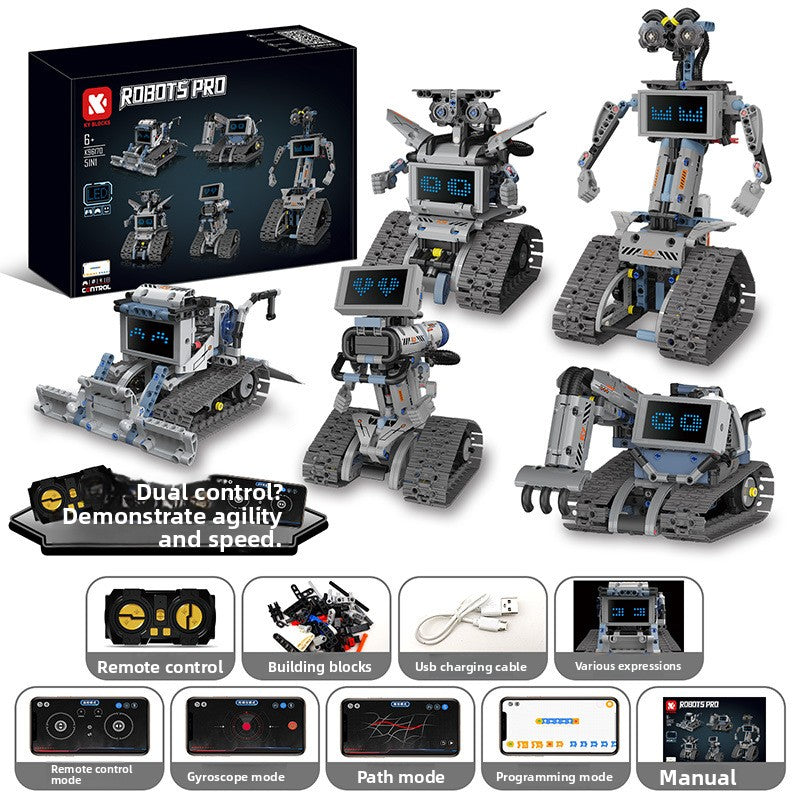 Programmable Remote-Control Block Robots