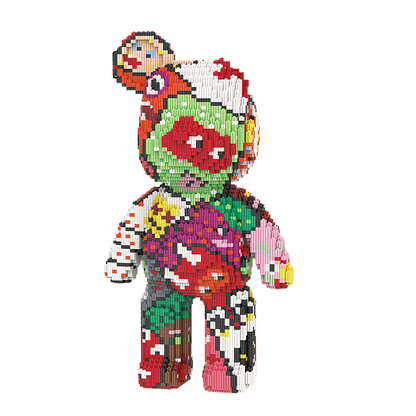 Large Bear & Rabbit Building Block Figures