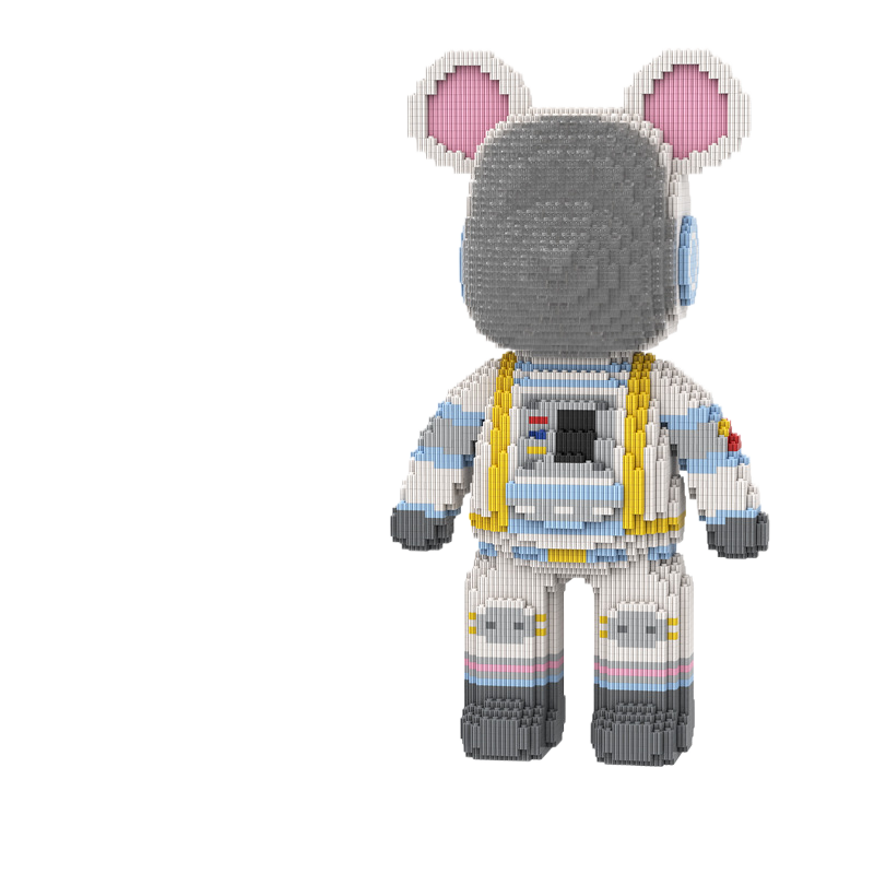 Large Bear & Rabbit Building Block Figures