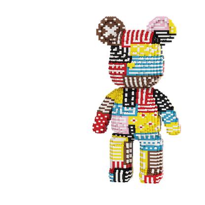 Large Bear & Rabbit Building Block Figures