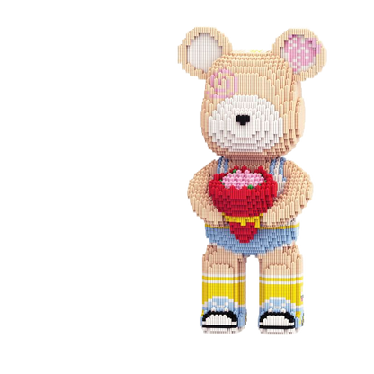 Large Bear & Rabbit Building Block Figures