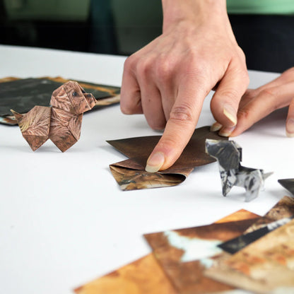 Paper Desk Pets Origami Kit: Fold-Your-Own Cats, Dogs, Cows, Dinos