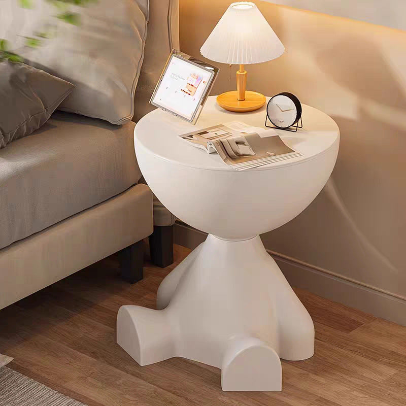Table d appoint demi-tête avec rangement