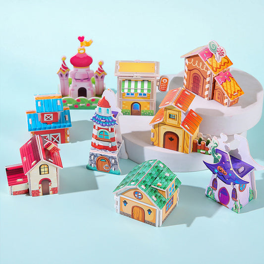 3D Assembly Miniature House Puzzle DIY Kit