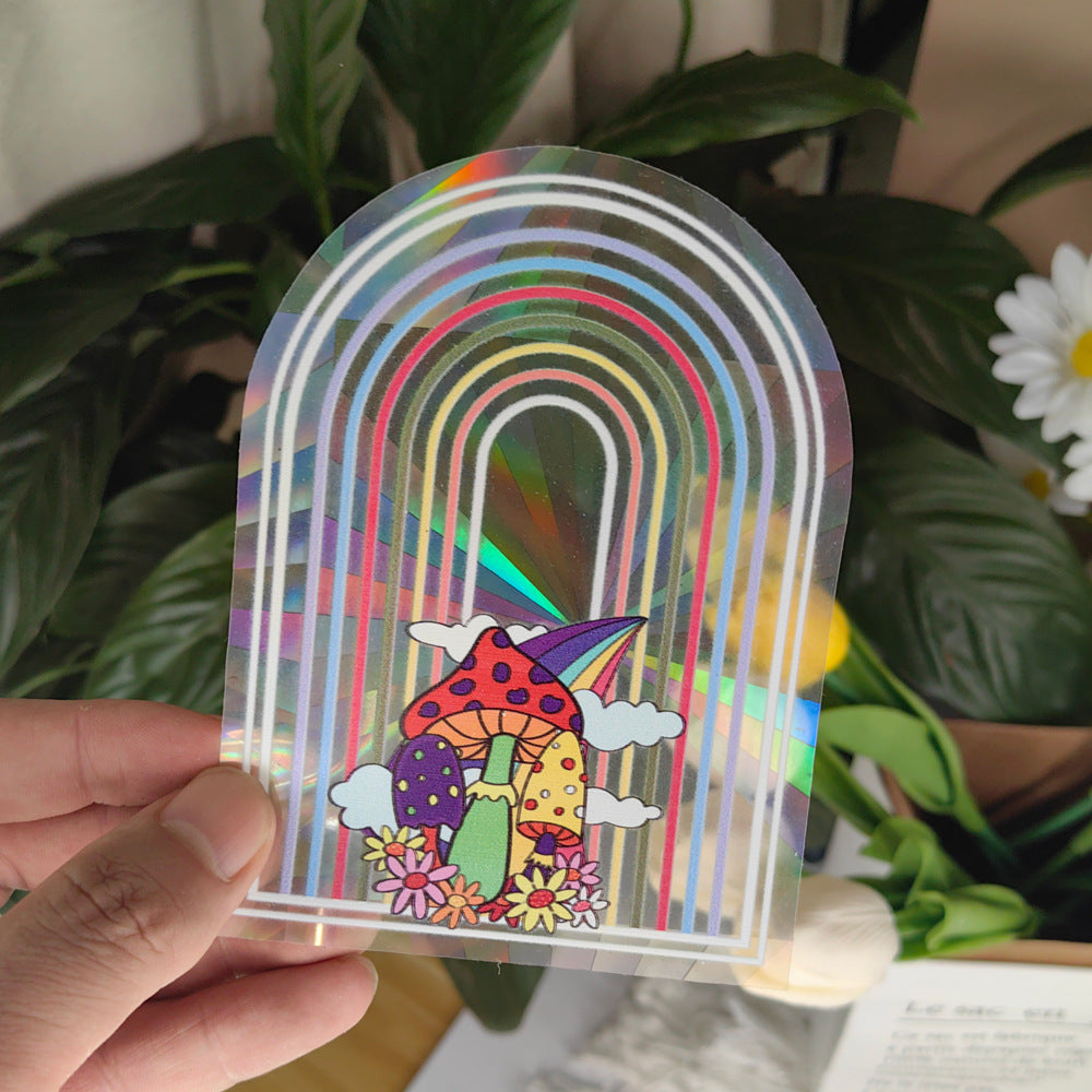 Sunshine Catcher Colorful Window Sticker Suncatcher Sun Rainbow Prism Glass Sticker